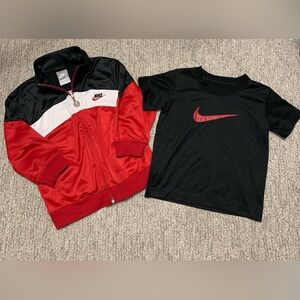 Toddler jacket and shirt